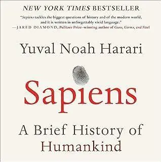 Cover of 'Sapiens: A Brief History of Humankind' by Yuval Noah Harari.