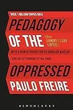 Cover of 'Pedagogy of the Oppressed' book by Paulo Freire in red and black.