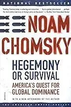 Cover of Noam Chomsky's book on hegemony and survival.