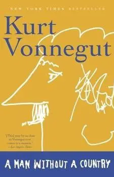Book cover of Kurt Vonnegut with abstract yellow and white line art.